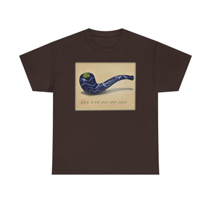 This is not a pipe, in the style of "La Trahison des Images" Marijuana T-Shirt | Ceci n'est pas une pipe art print