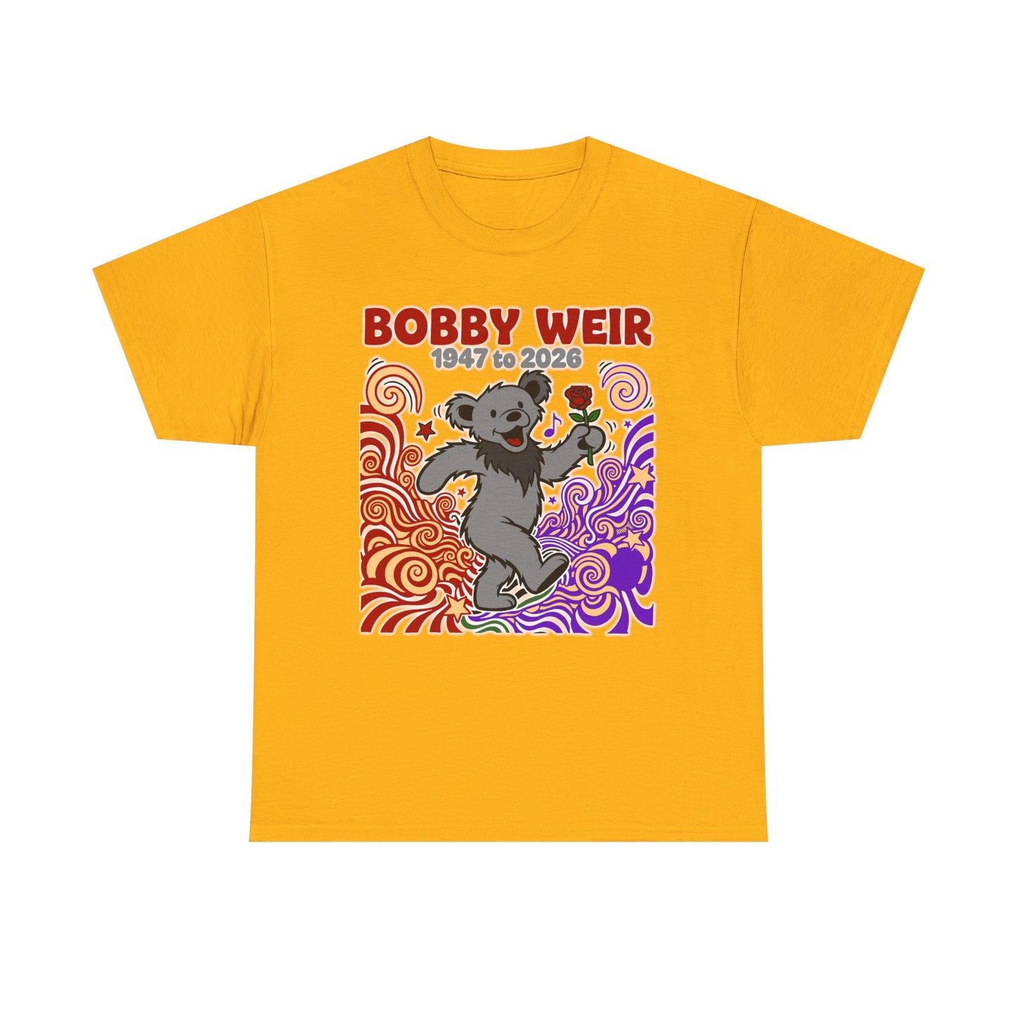 Bobby Weir Dead Bear T-Shirt | 1947-2026 Memorial Graphic Tee