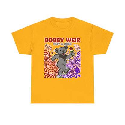 Bobby Weir Dead Bear T-Shirt | 1947-2026 Memorial Graphic Tee