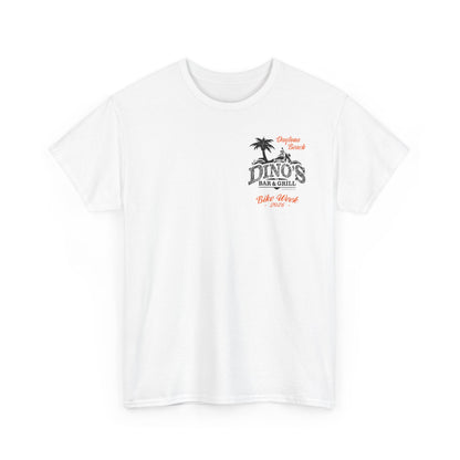 2-Sided T‑Shirt | Bike Week 2026 | Dino's Bar & Grill | Daytona Beach