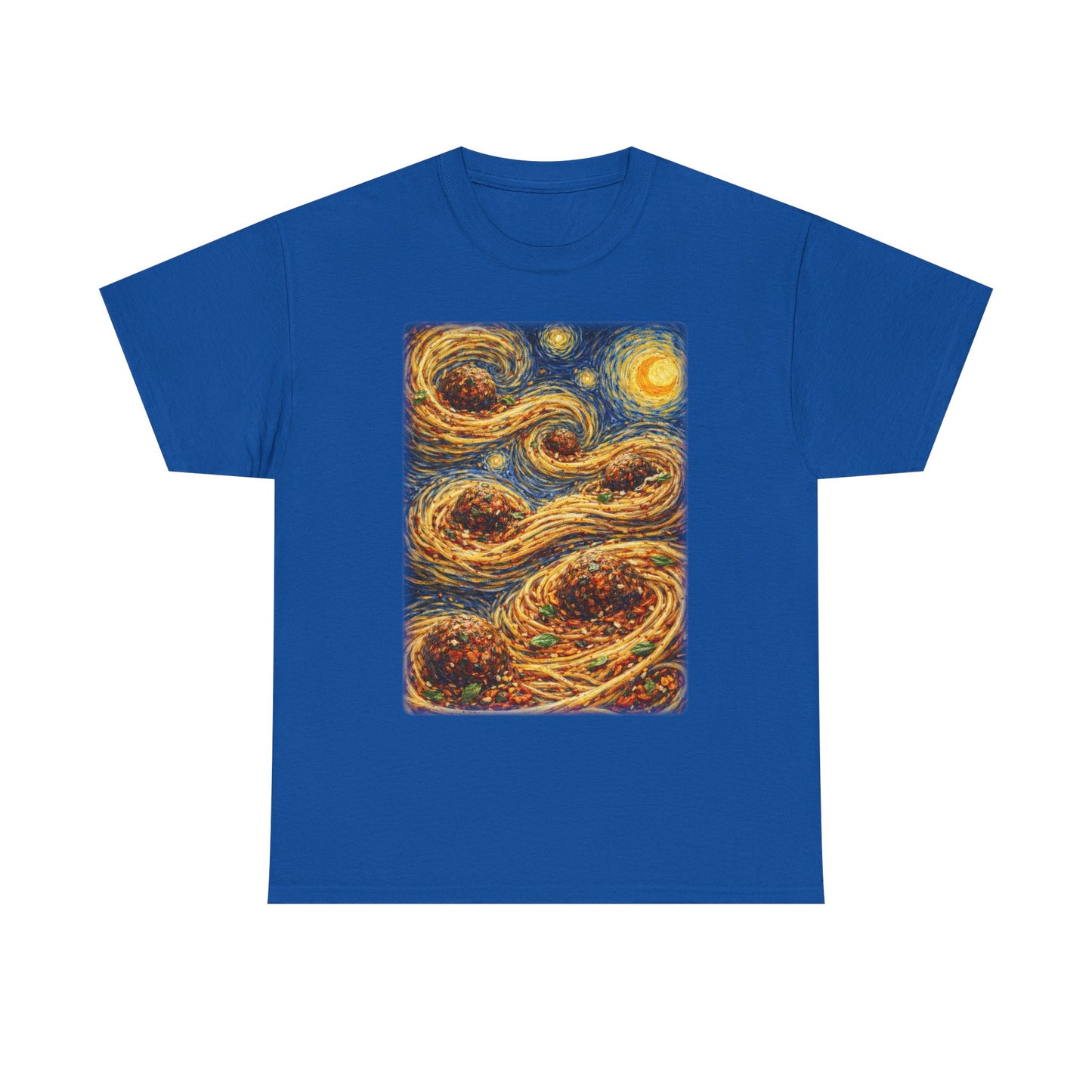 Spaghetti Night Van Gogh Inspired Swirl Tee |  Starry Night Sky Art