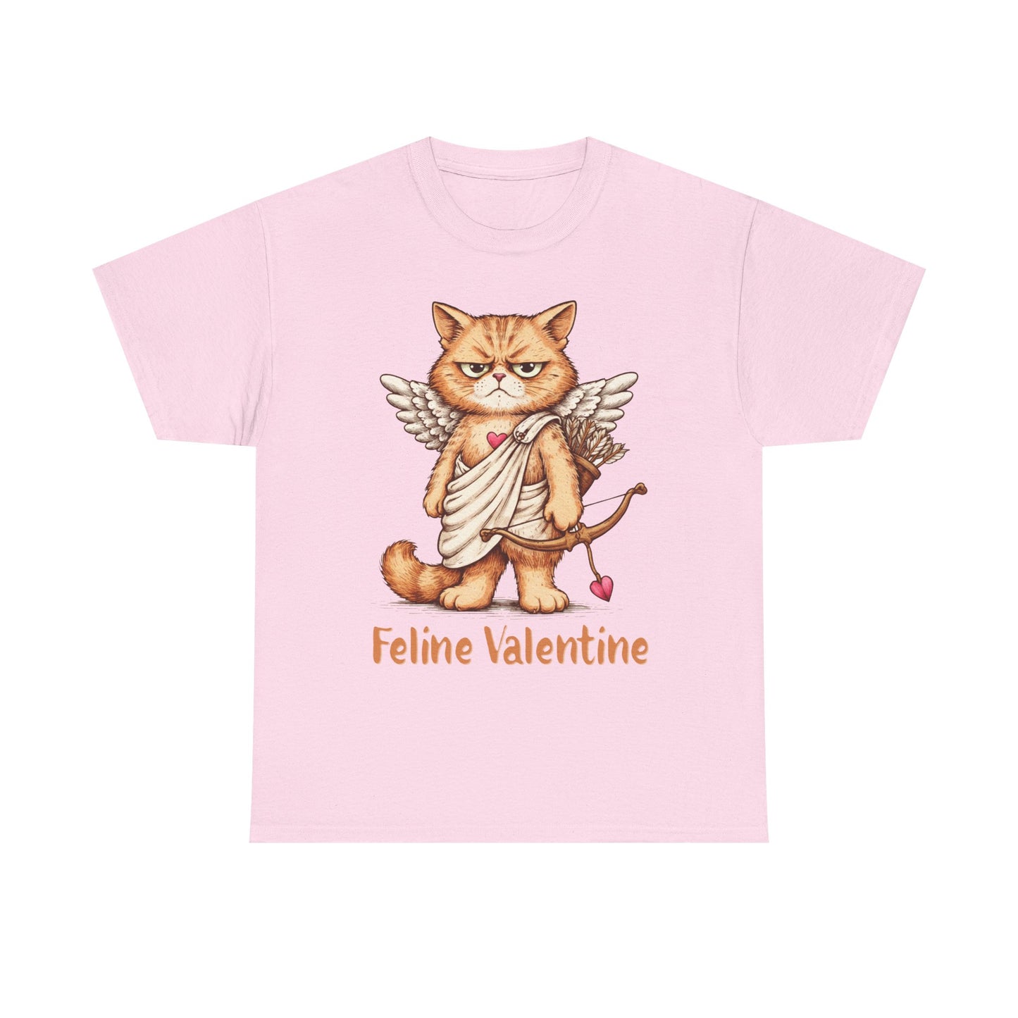 Valentines Day ! Feline Valentine Tee | Grumpy Cat Cupid | Valentines Gift