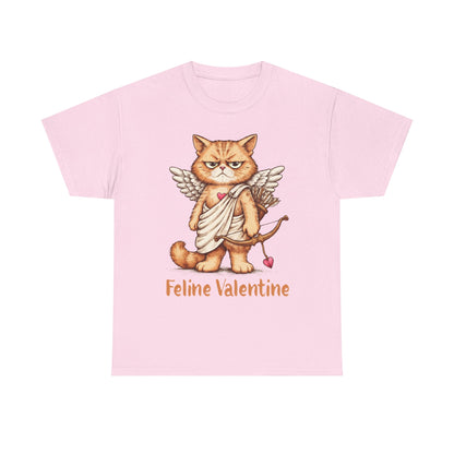 Valentines Day ! Feline Valentine Tee | Grumpy Cat Cupid | Valentines Gift