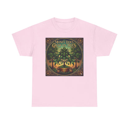Money Does Grow On TreesMarijuana  tee | vintage cannabis money tree illustration