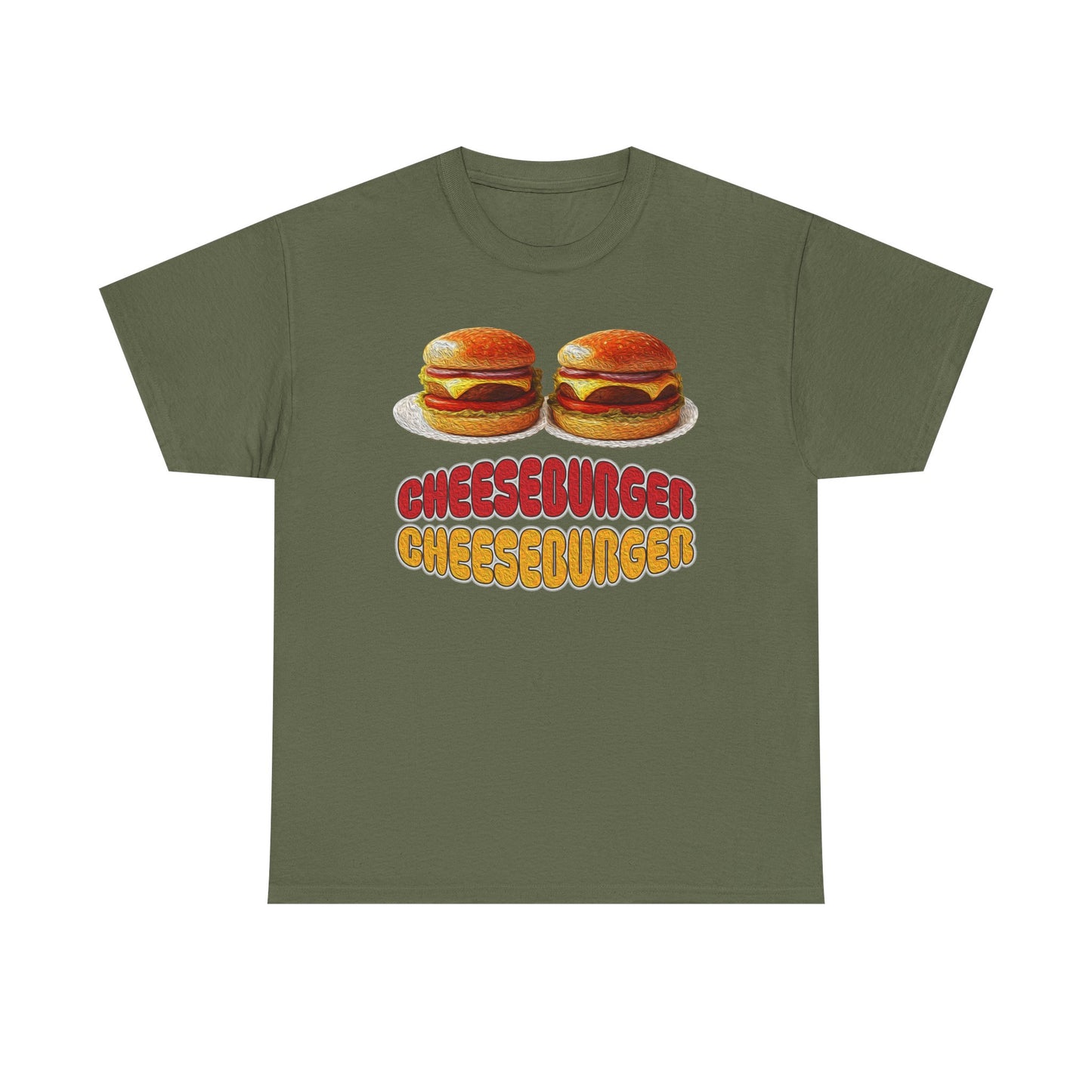 Cheeseburger Cheeseburger Tee | Retro Food Graphic