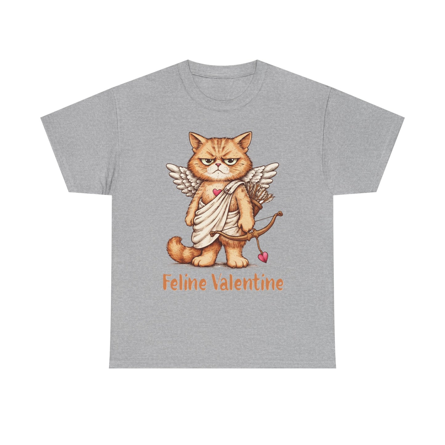 Valentines Day ! Feline Valentine Tee | Grumpy Cat Cupid | Valentines Gift