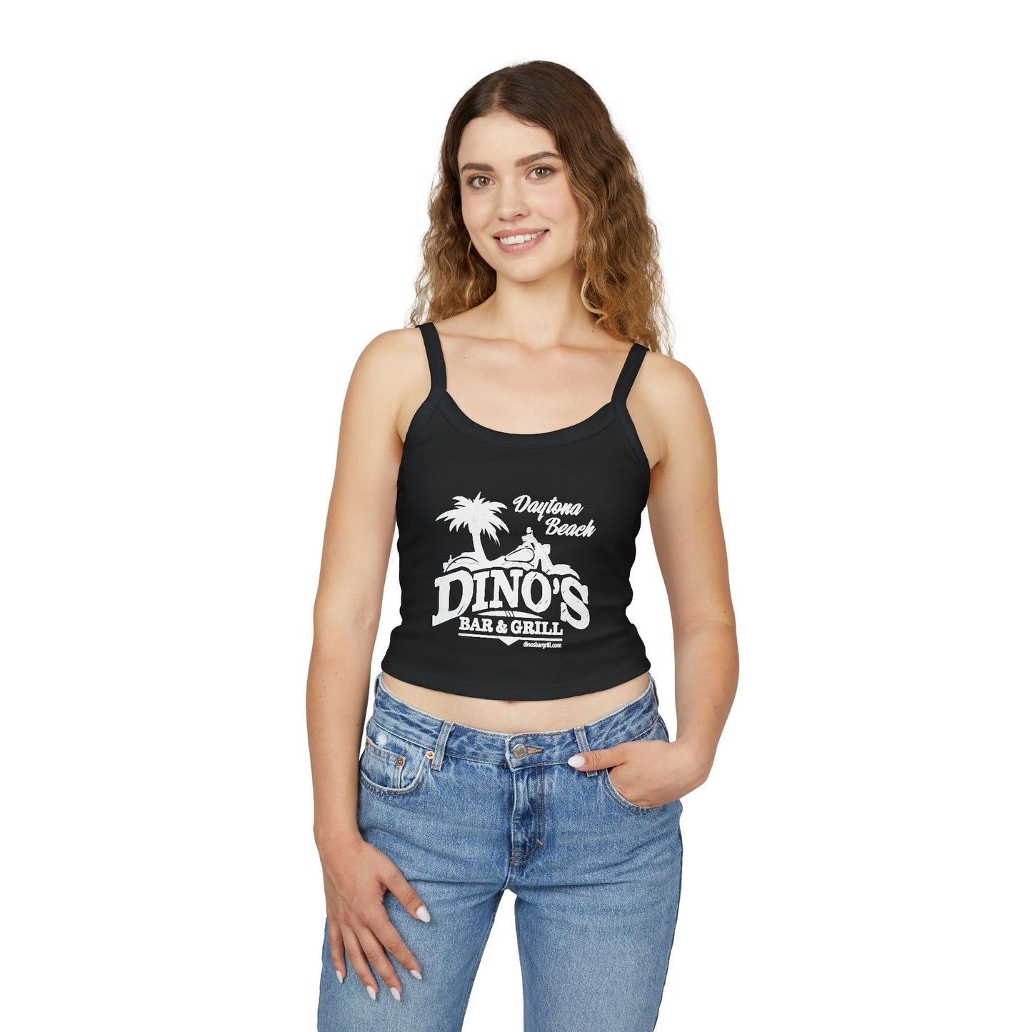 Women's Beach Crop Tank Top | Dino's Bar & Grill | Daytona Beach