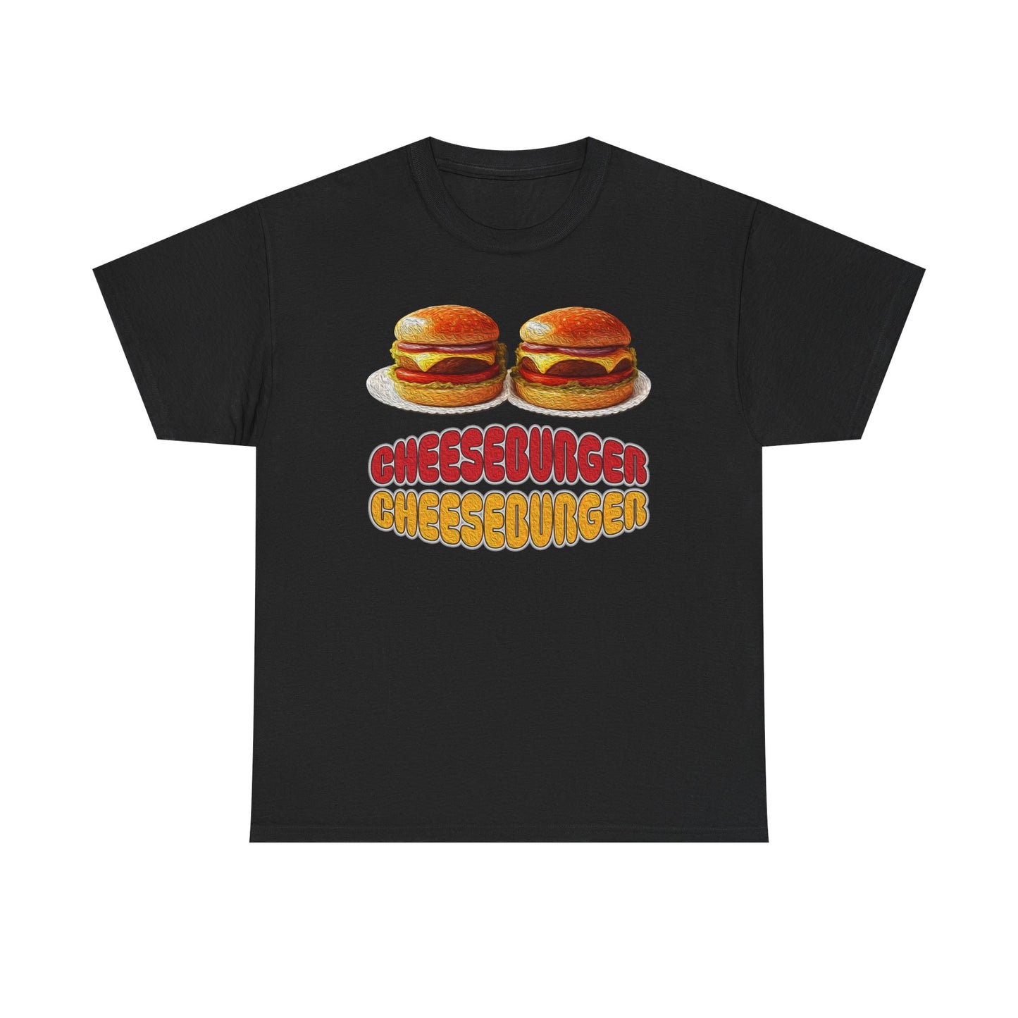 Cheeseburger Cheeseburger Tee | Retro Food Graphic