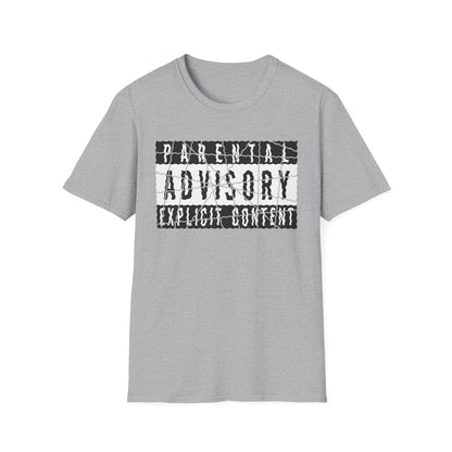 Parental Advisory Distressed Logo T-Shirt | Retro Censored Graphic