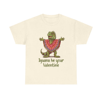 Valentines Day ! "Iguana be your Valentine" Tee | Happy Iguana in Heart Poncho | Valentines Gift