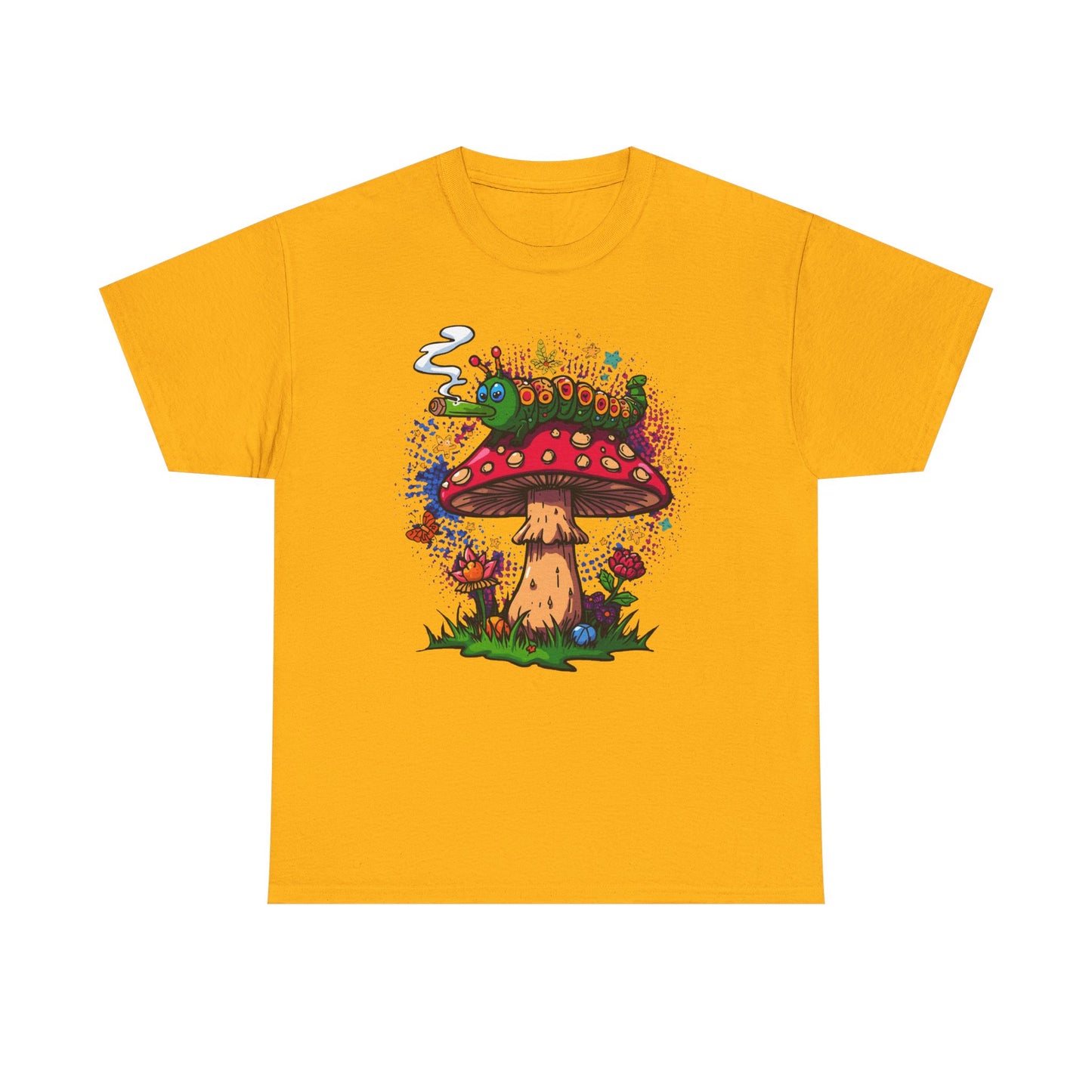 Psychedelic Mushroom Illustration Tee | Trippy Toadstool Graphic T-Shirt