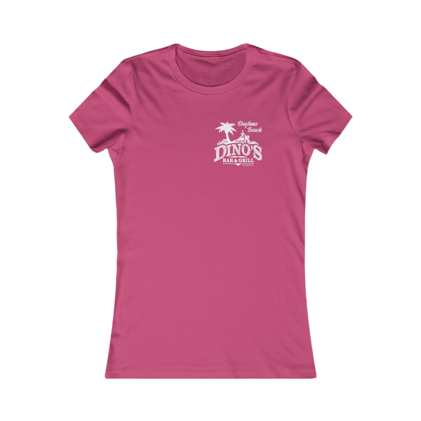 2 Sided Women's Tee | Dino's Bar & Grill | Daytona Beach