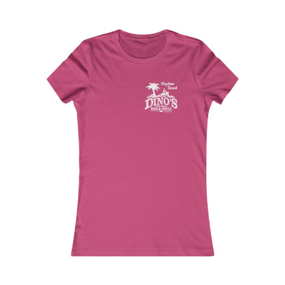 2 Sided Women's Tee | Dino's Bar & Grill | Daytona Beach