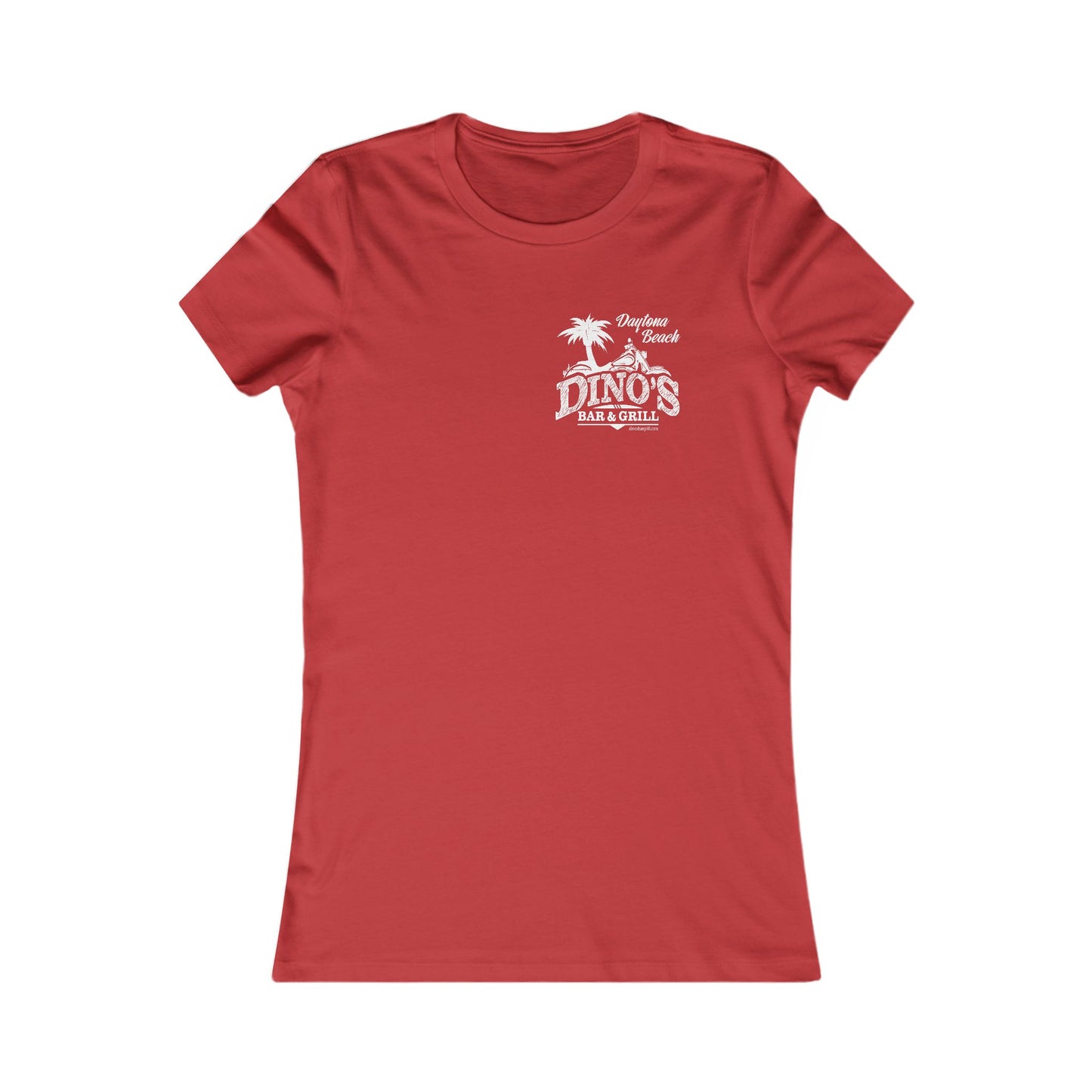 2 Sided Women's Tee | Dino's Bar & Grill | Daytona Beach