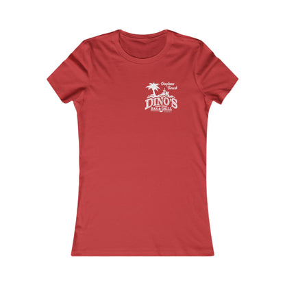 2 Sided Women's Tee | Dino's Bar & Grill | Daytona Beach