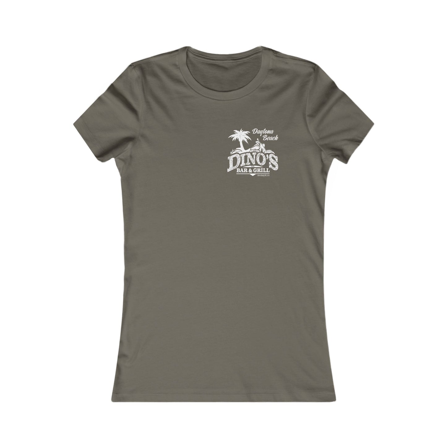 2 Sided Women's Tee | Dino's Bar & Grill | Daytona Beach