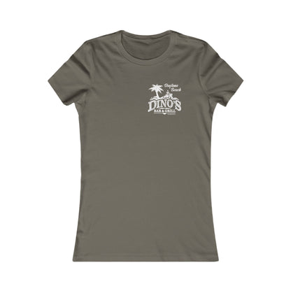 2 Sided Women's Tee | Dino's Bar & Grill | Daytona Beach