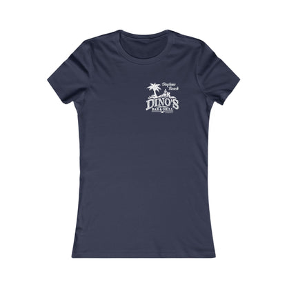 2 Sided Women's Tee | Dino's Bar & Grill | Daytona Beach