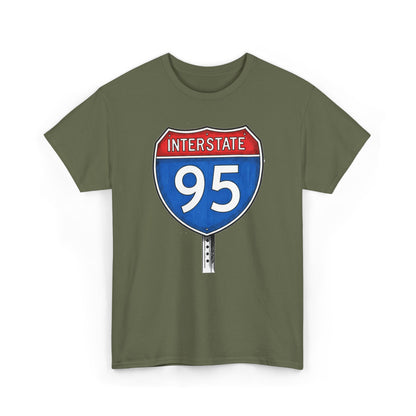Interstate 95 Sign Tee | Vintage Urban Graphic I95 T-shirt