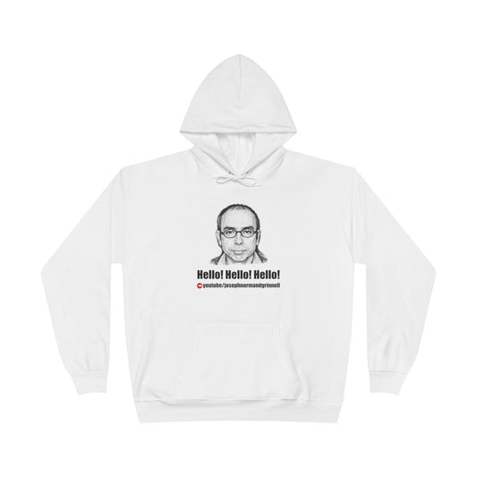 Pullover Hoodie - 19 colors | Hello! Hello! Hello! | Joe Grinnell | Youtube link