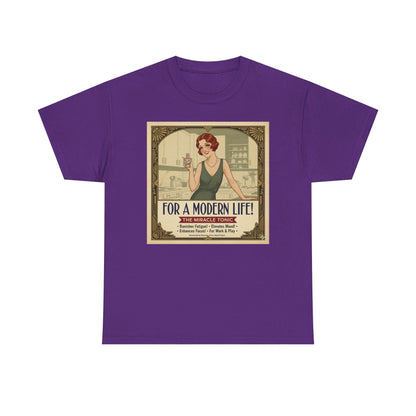For a Modern Life! Cocaine Vintage ad graphic Tee | Retro 1920s illustration