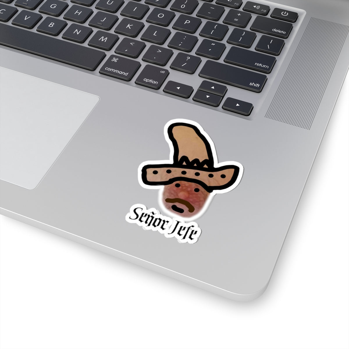 Señor Jefe Sombrero Face Sticker | Kiss-Cut Sticker Decal