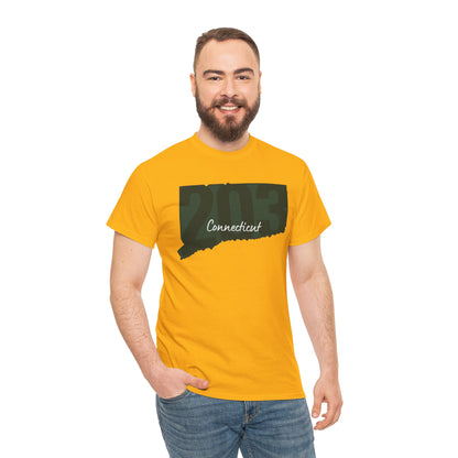 Connecticut Area Code 203 Tee | Graphic State CT T-shirt