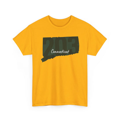 Connecticut Area Code 203 Tee | Graphic State CT T-shirt