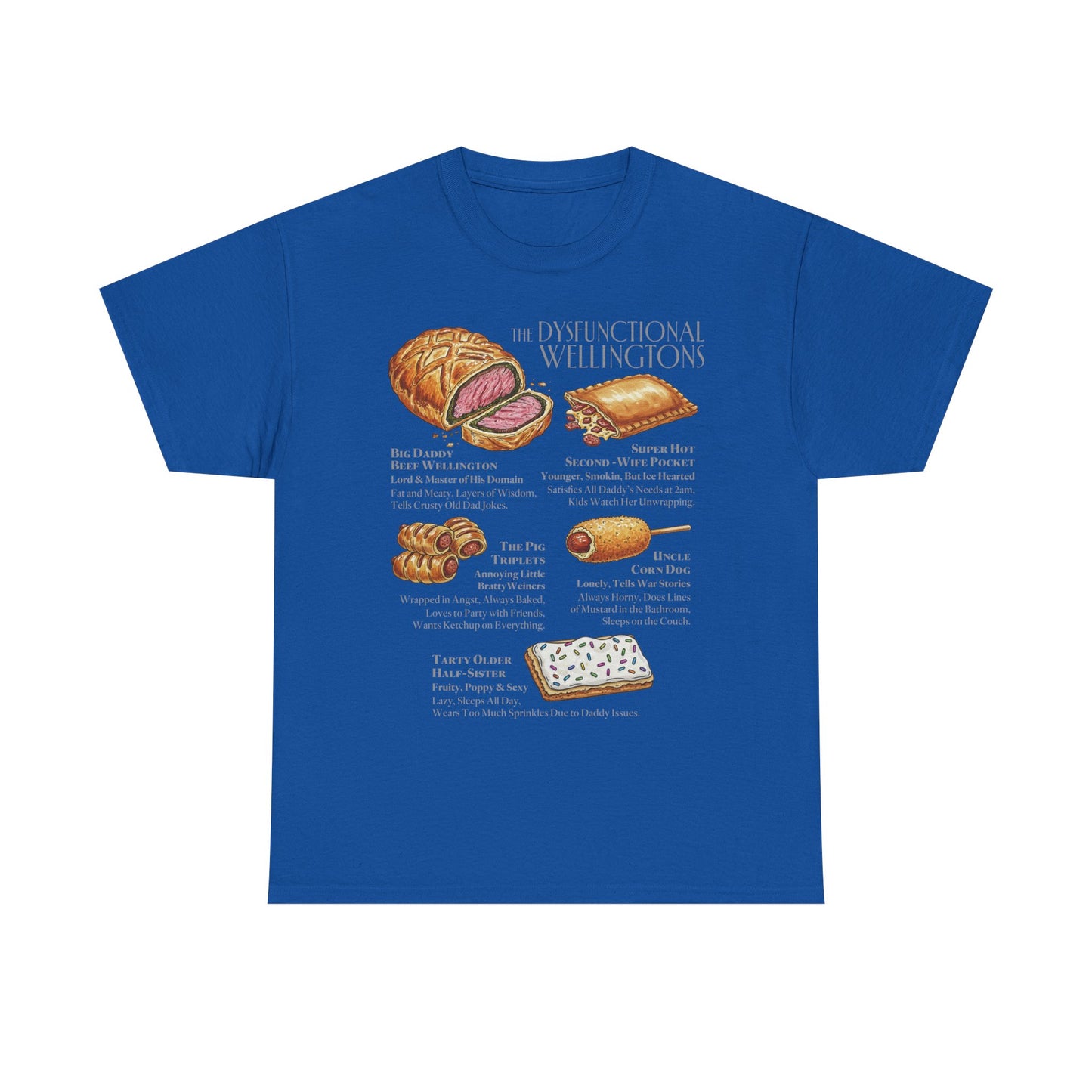 Beef Wellington Family Illustration Tee | Culinary Food T-Shirt