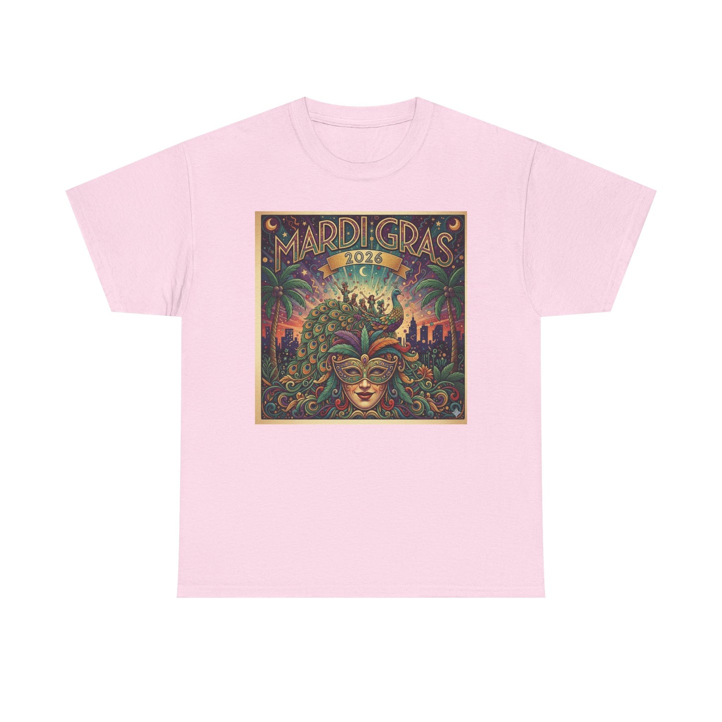 Mardi Gras 2026 | Mask Festival Tee | Fat Tuesday