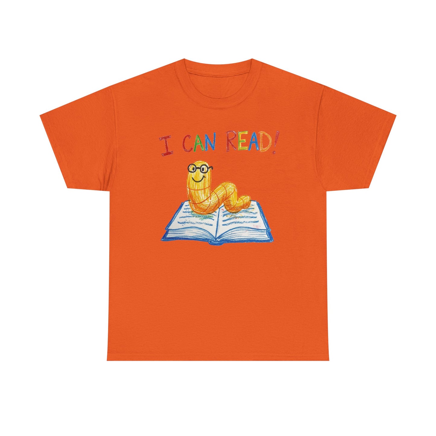 I Can Read Bookworm tee | Retro Reading Shirt