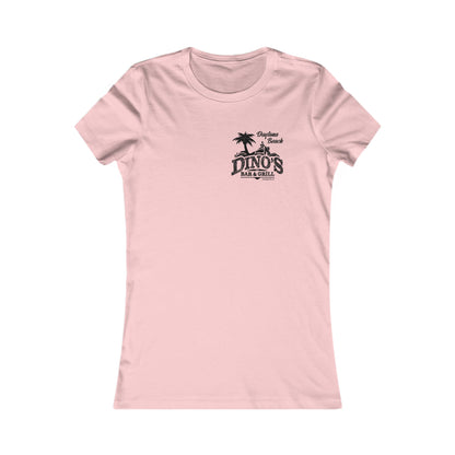 2 Sided Women's Tee | Dino's Bar & Grill | Daytona Beach