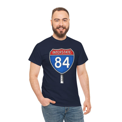 Interstate 84 Sign Tee | Vintage Urban Graphic I84 T-shirt