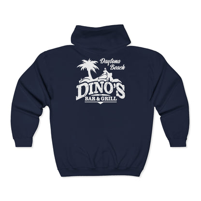 2 Sided Zip-Hoodie | Dino's Bar & Grill | Daytona Beach