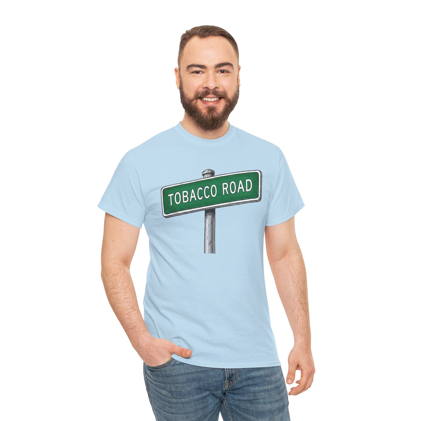 Tobacco Road Street Sign Tee | Vintage Urban Graphic Tee