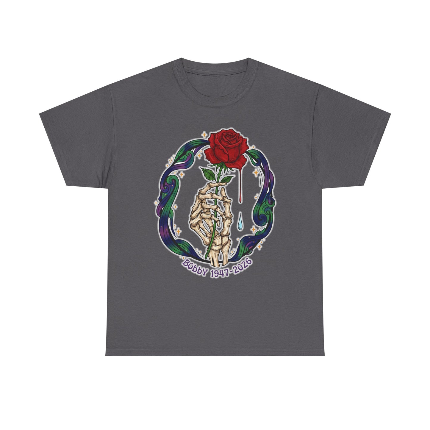 Bobby Weir T-Shirt Crying Rose | Bobby 1947-2026 | Memorial Graphic Tee