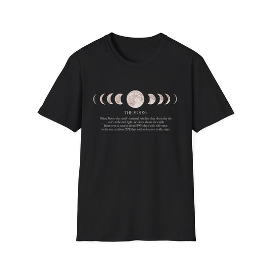 Moon Phases T-Shirt| Lunar Cycle, minimalist astrology design