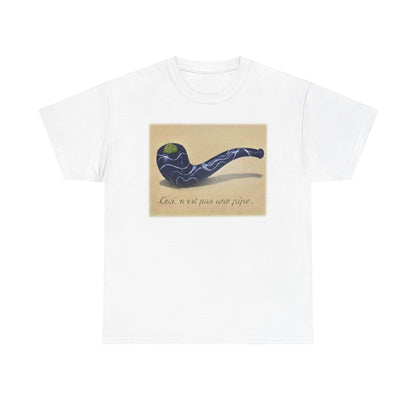 This is not a pipe, in the style of "La Trahison des Images" Marijuana T-Shirt | Ceci n'est pas une pipe art print