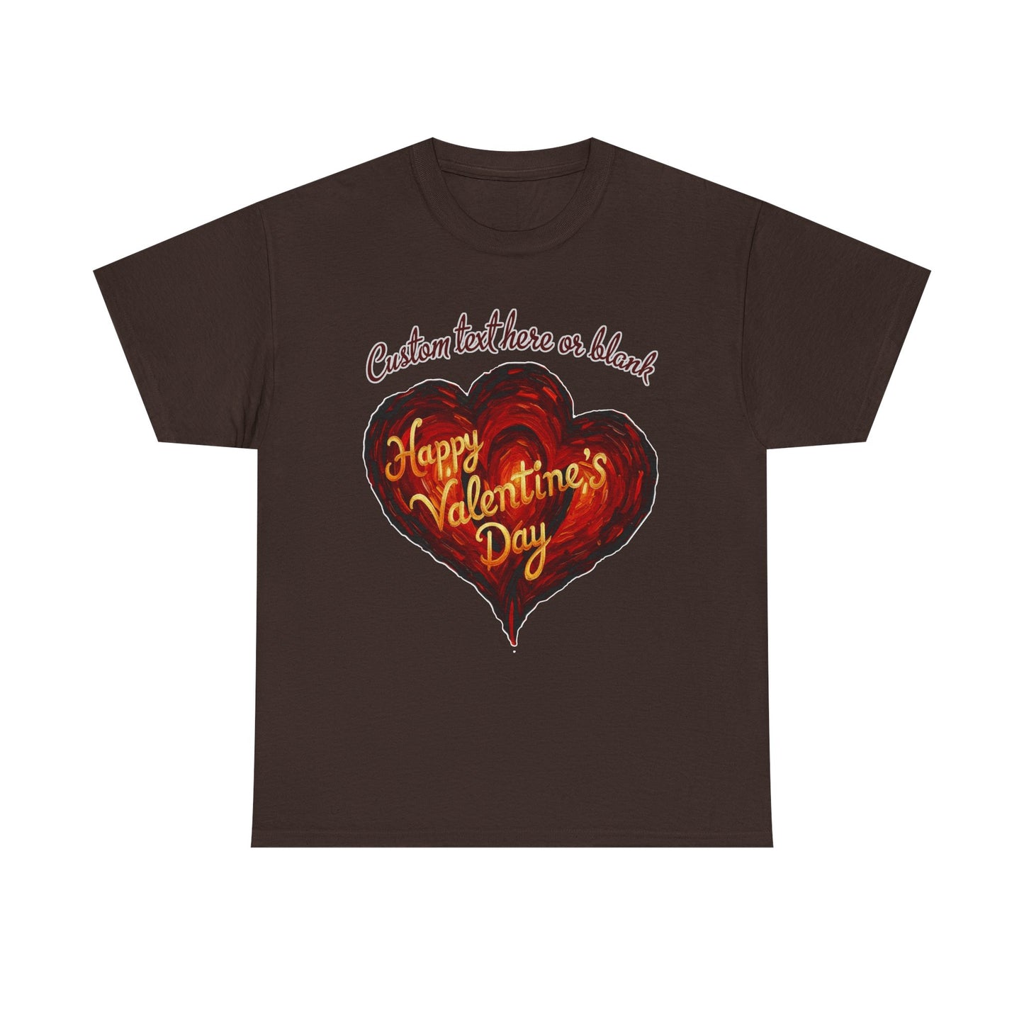 Valentines Day CUSTOMIZABLE | Van Gogh style heart | Personalized T-shirt