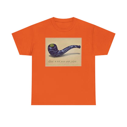 This is not a pipe, in the style of "La Trahison des Images" Marijuana T-Shirt | Ceci n'est pas une pipe art print