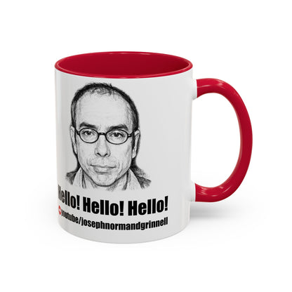 Hello! Hello! Hello! Mug | Sketch Portrait Coffee Cup