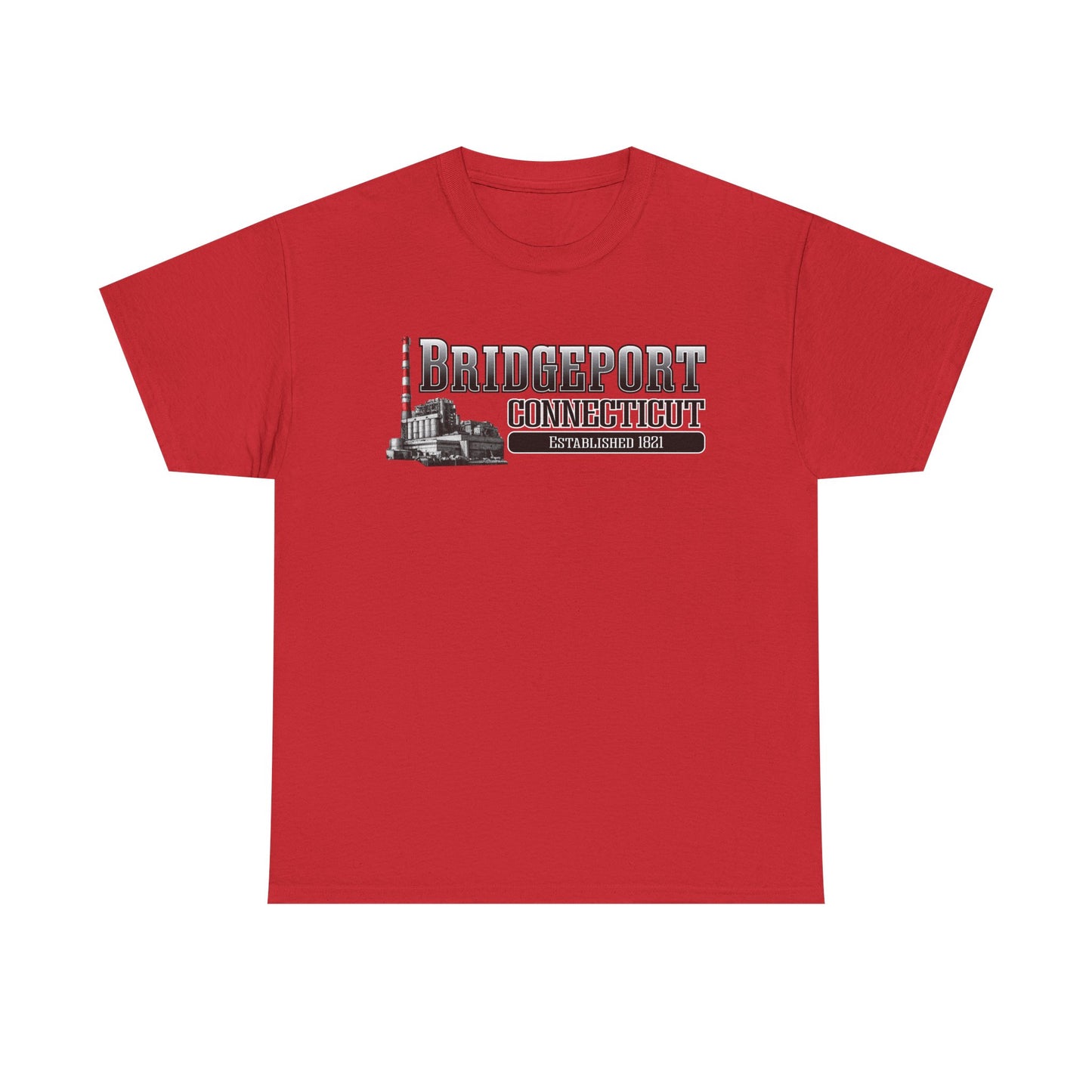 Bridgeport Connecticut Smokestack T-Shirt | Established 1821