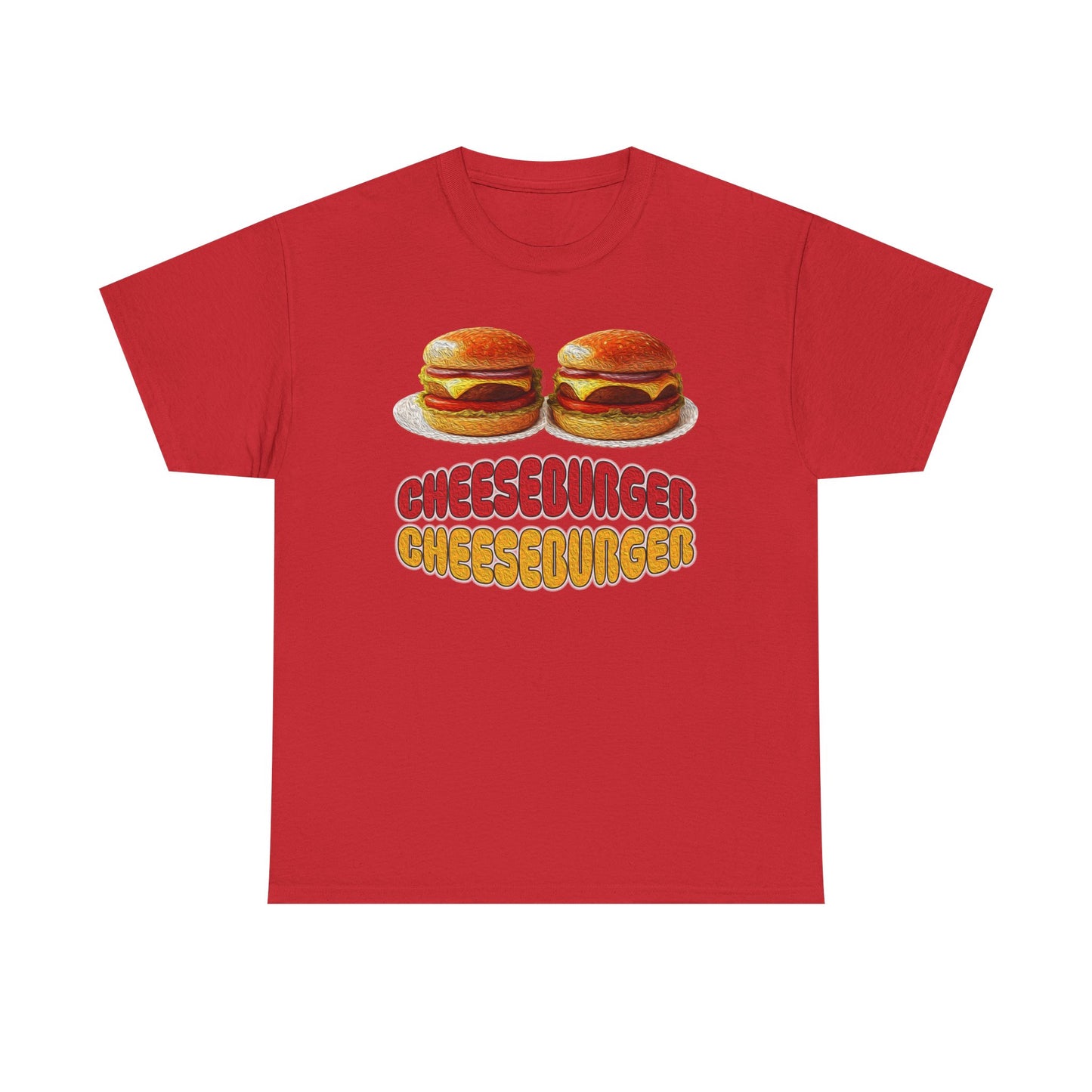 Cheeseburger Cheeseburger Tee | Retro Food Graphic