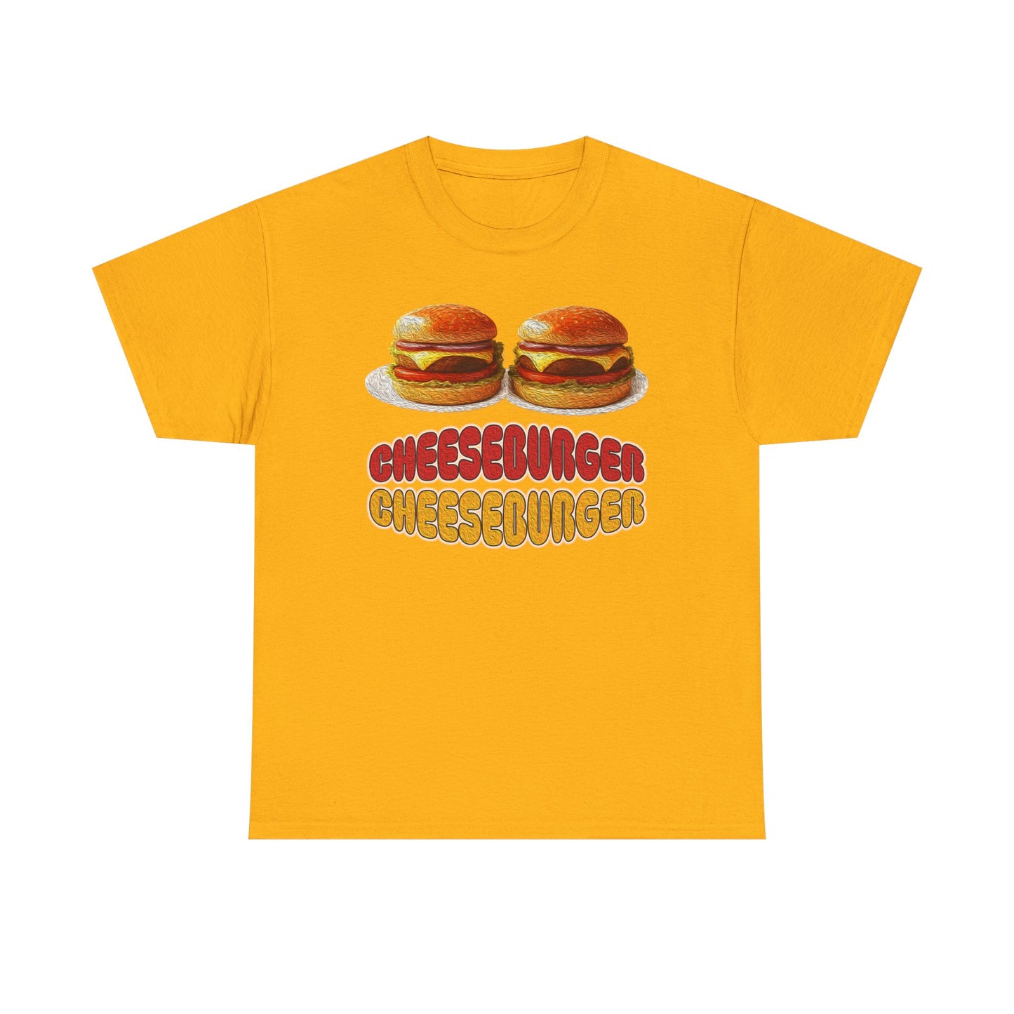 Cheeseburger Cheeseburger Tee | Retro Food Graphic