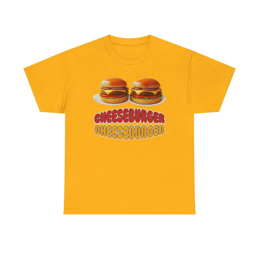 Cheeseburger Cheeseburger Tee | Retro Food Graphic
