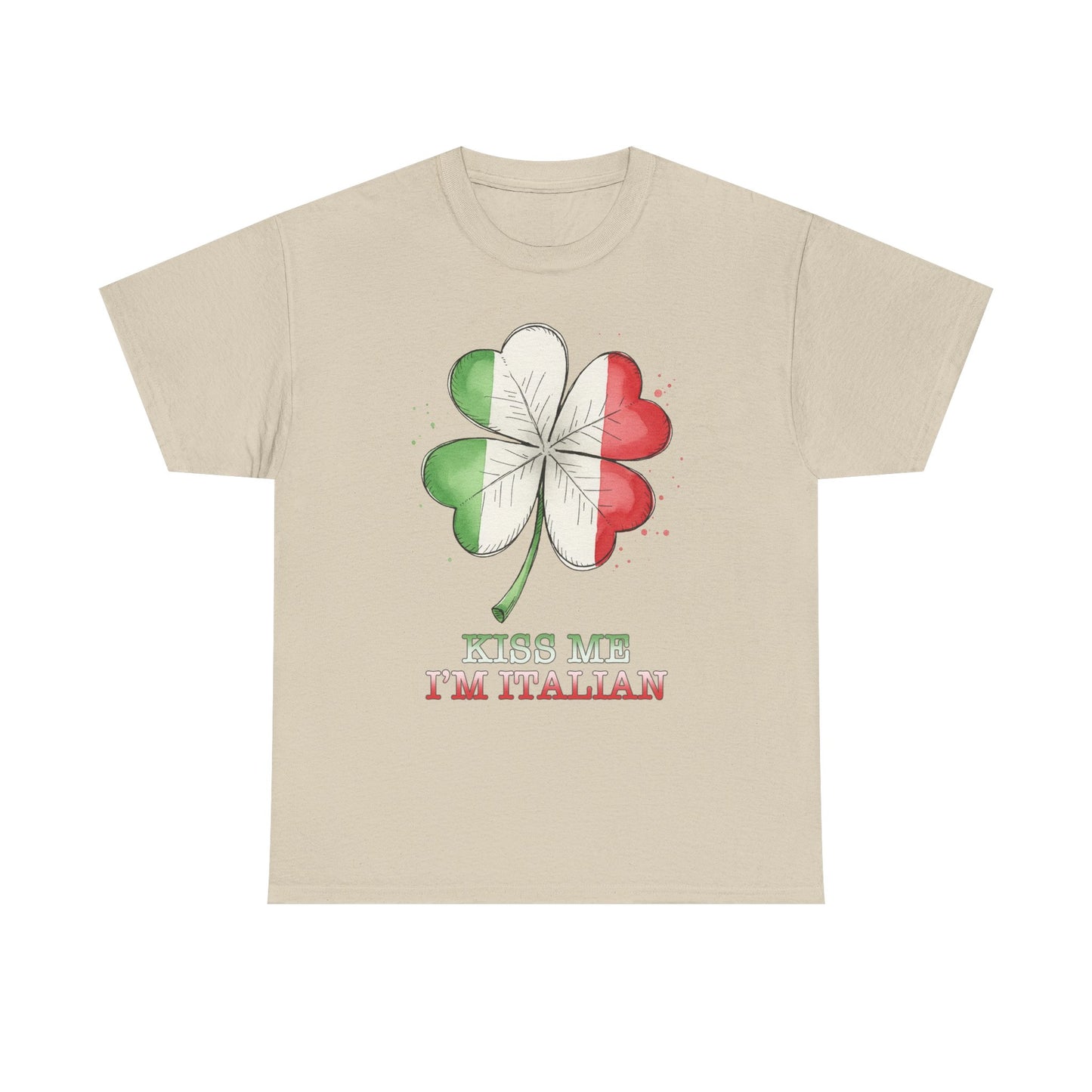 St. Patrick’s Day Kiss Me I'm Italian Shamrock T‑Shirt