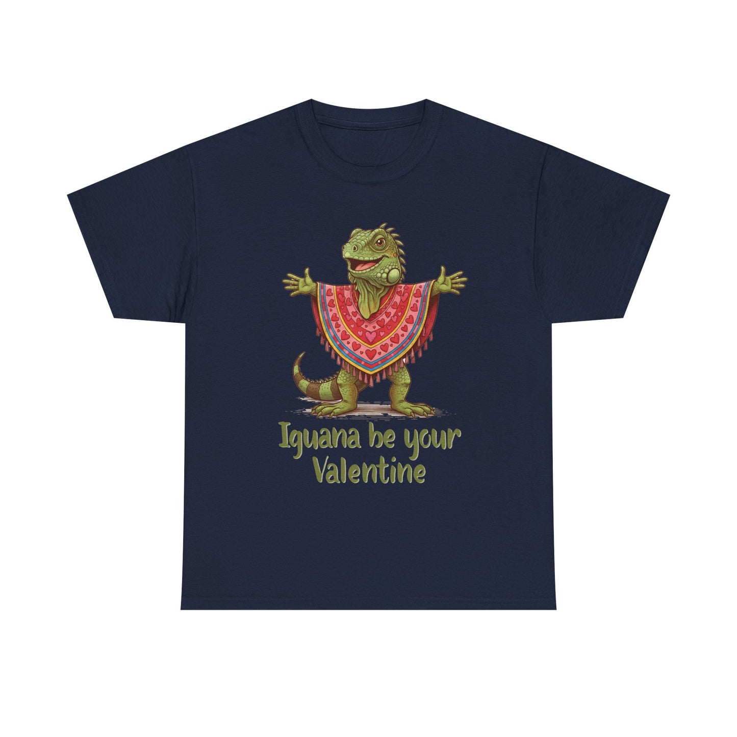 Valentines Day ! "Iguana be your Valentine" Tee | Happy Iguana in Heart Poncho | Valentines Gift