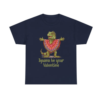 Valentines Day ! "Iguana be your Valentine" Tee | Happy Iguana in Heart Poncho | Valentines Gift