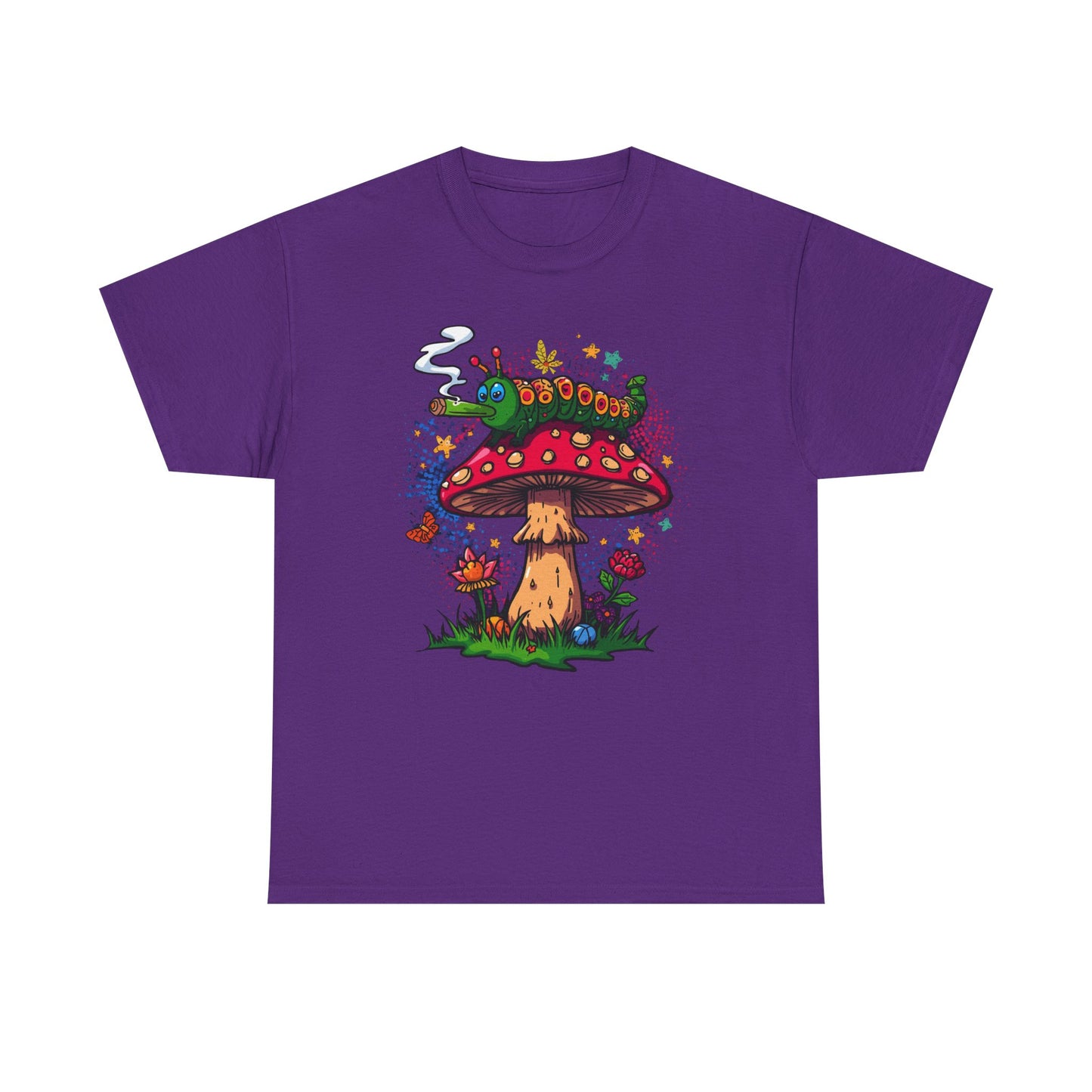 Psychedelic Mushroom Illustration Tee | Trippy Toadstool Graphic T-Shirt