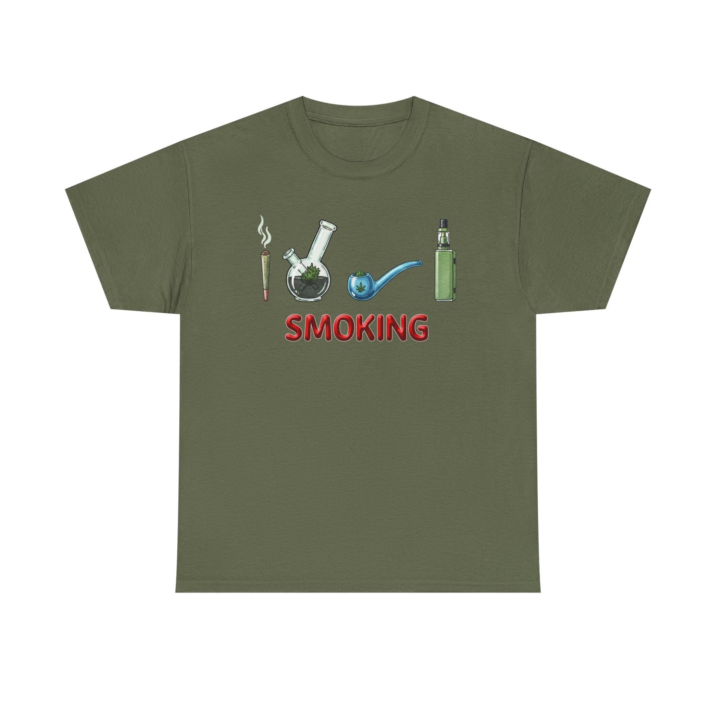 Smoking Paraphernalia Tee | Joint, Bong, Pipe, Vape Illustration